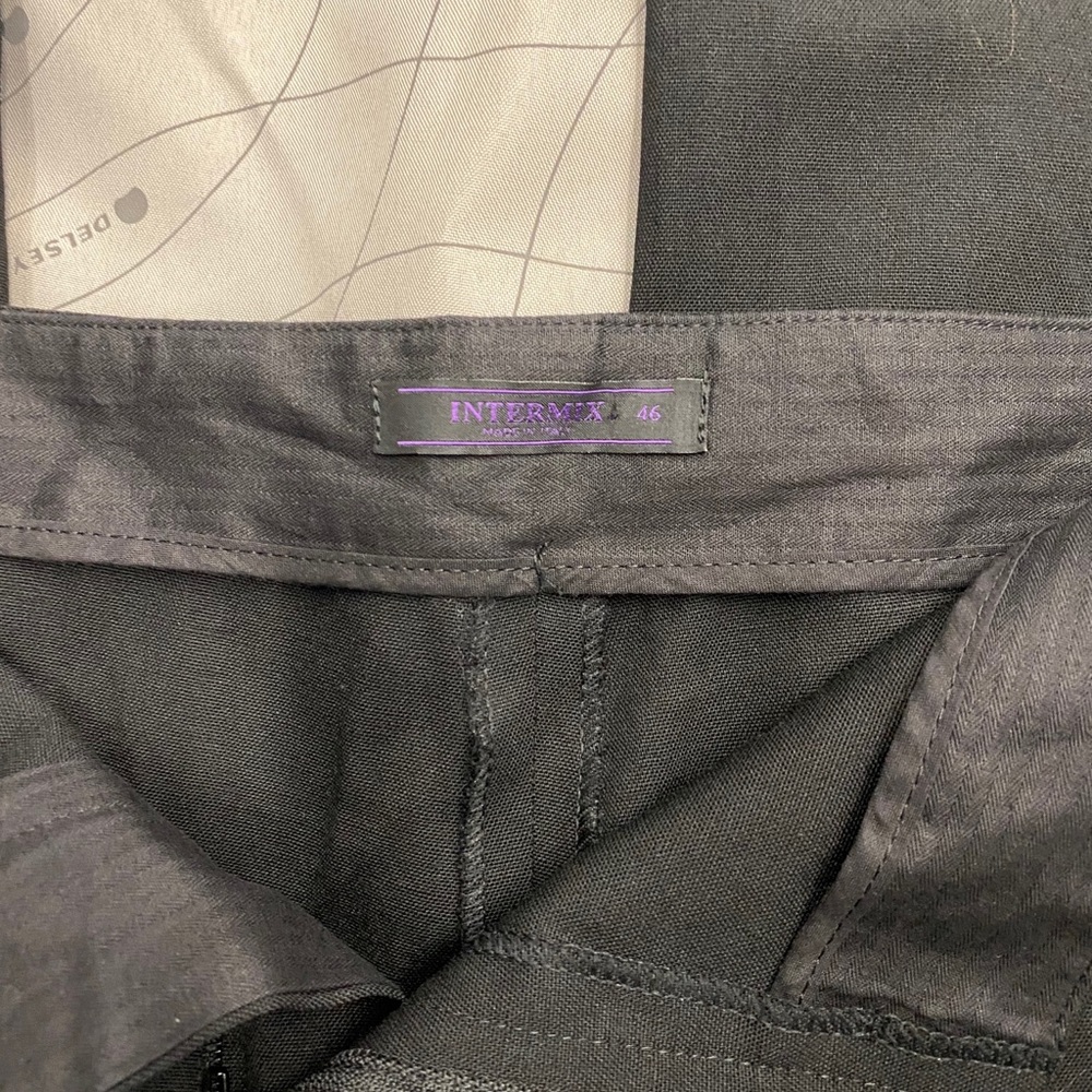 INTERMIX black tailored evening wide trousers
